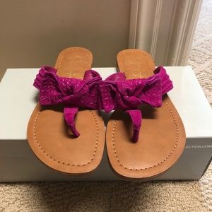 Jessica Simpson Bermuda pink suede sandals